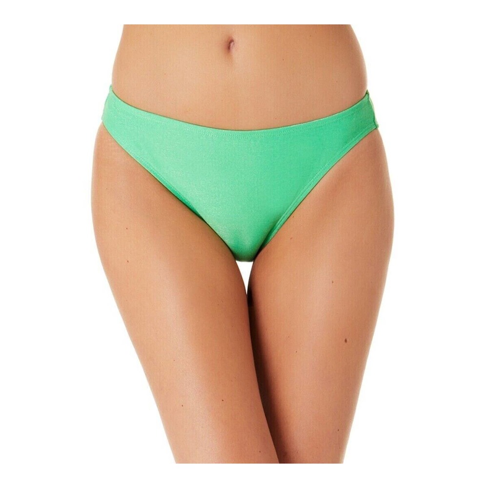 California Waves Womans Small Green Shimmer Shine Hipster Bikini Swim Bottom NWT